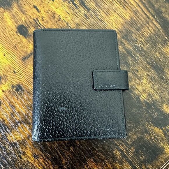 Gucci Mini Agenda Notebook Holder Black Leather - Picture 1 of 14